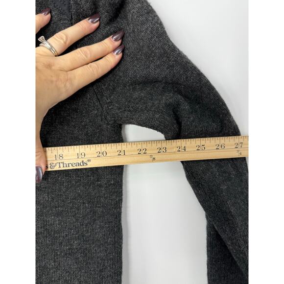 Alps & Meters Patrol Sweater Men’s M Navy Merino Wool Canvas Panel Ski Style - Picture 8 of 8